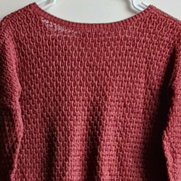 American Eagle Outfitters Burnt Sienna V-Neck Sweater Size Small - Picture 15 of 16